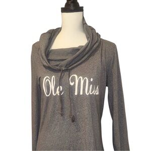 OLE MISS REBELS U-TRAU brand Cowl neck shirt women’s size XL